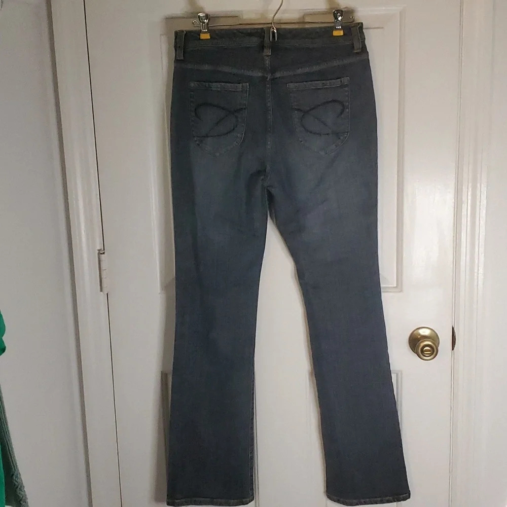 CHICO'S Womens Platinum Straight Leg Jeans Mid Rise Cotton & Spandex - Picture 7 of 13